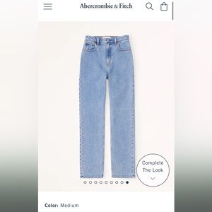 Abercrombie & Fitch Ultra High Rise 90s Straight Jean